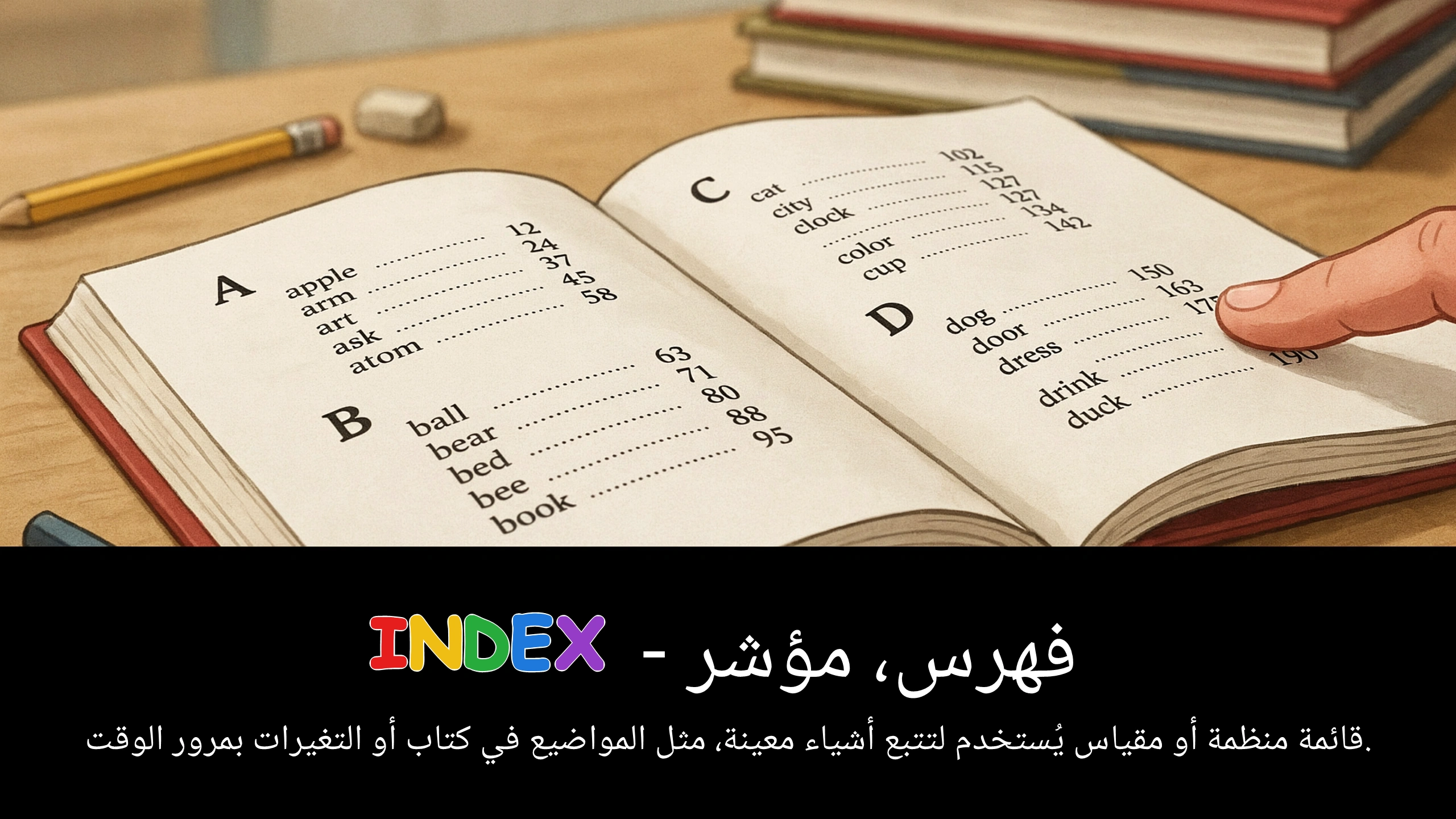 Arabic Illustration for index